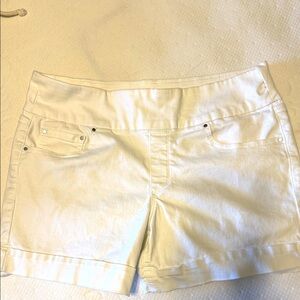 Elegant Cream Jean Shorts for Women
